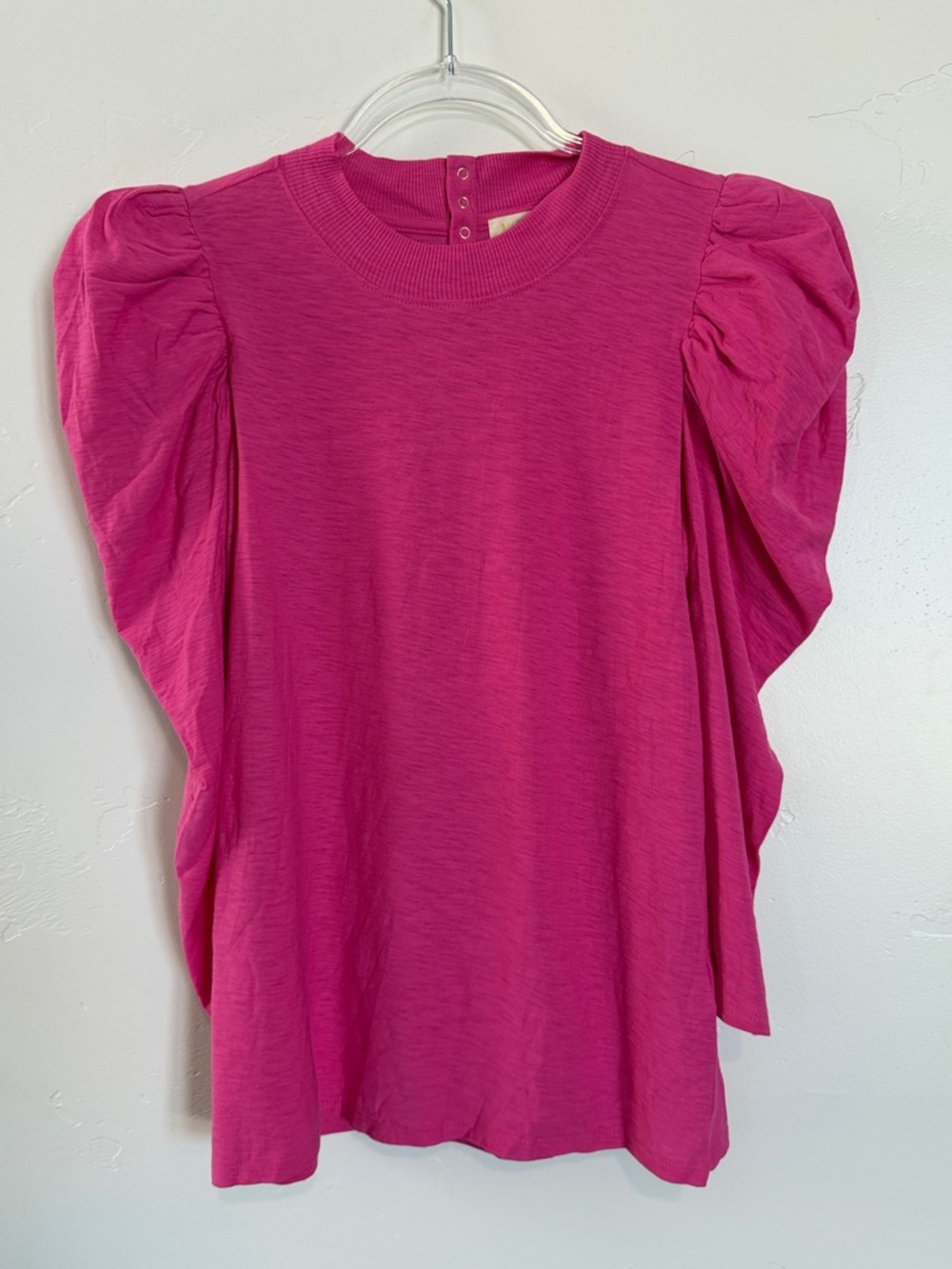Nation LTD Fuchsia Puff Sleeve Tee